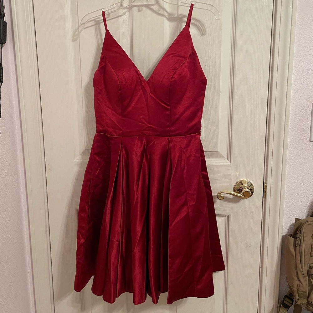 Maroon Short Formal Dress